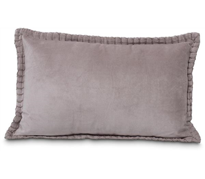 fleur ami MADELEINE - Cotton Velvet Enzyme Wash Blanket Stitch Border Cushion