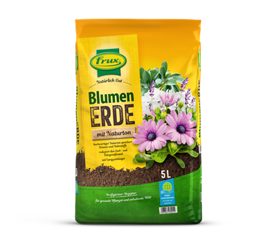 frux Blumenerde mit Naturton