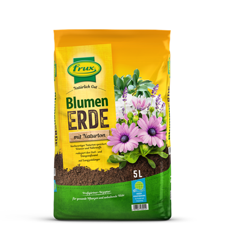 frux Blumenerde mit Naturton