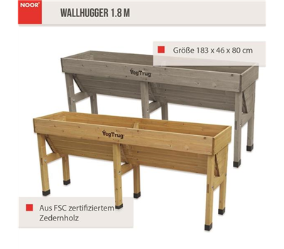 Hochbeet Wallhugger VegTrug 183 x 46 x 80cm 